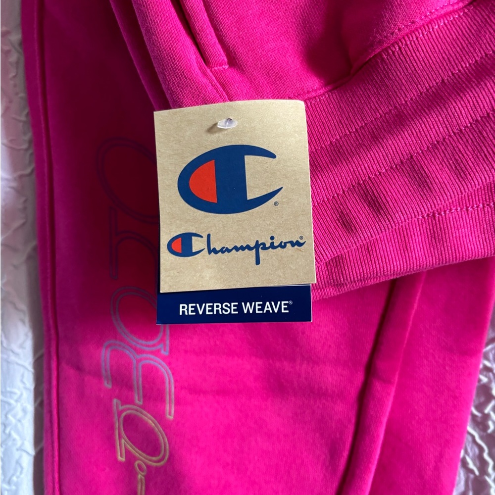 Women’s Champion sweatpants with triple weave.  Hot pink color!